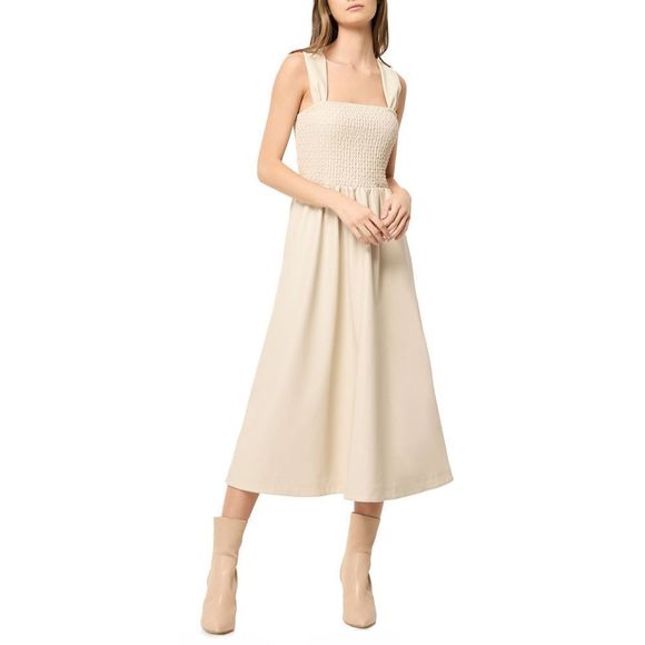 Elliatt Neira Smocked SunDress  in Bone color size S NWT$258 - Picture 6 of 8